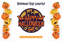 Halloween Sign Lasercut SVG Bundle - Clipart Bundle - CraftNest - Digital Crafting and Art