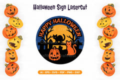 Halloween Sign Lasercut SVG Bundle - CraftNest - Digital Crafting and Art