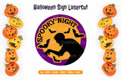 Halloween Sign Lasercut SVG Bundle - Clipart Bundle - CraftNest - Digital Crafting and Art
