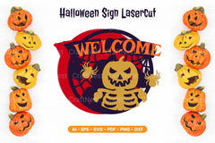 Halloween Sign Lasercut SVG Bundle - CraftNest - Digital Crafting and Art
