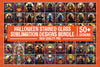 Halloween Stained Glass Clipart Bundle