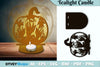 Halloween Tealight Candle Holder SVG Bundle