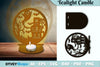 Halloween Tealight Candle Holder Lasercut SVG Bundle