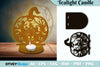 Halloween Tealight Candle Holder SVG Bundle