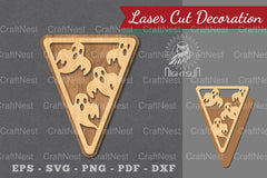 Halloween Triangle Laser Cut Decoration Bundle - CraftNest - Digital Crafting and Art