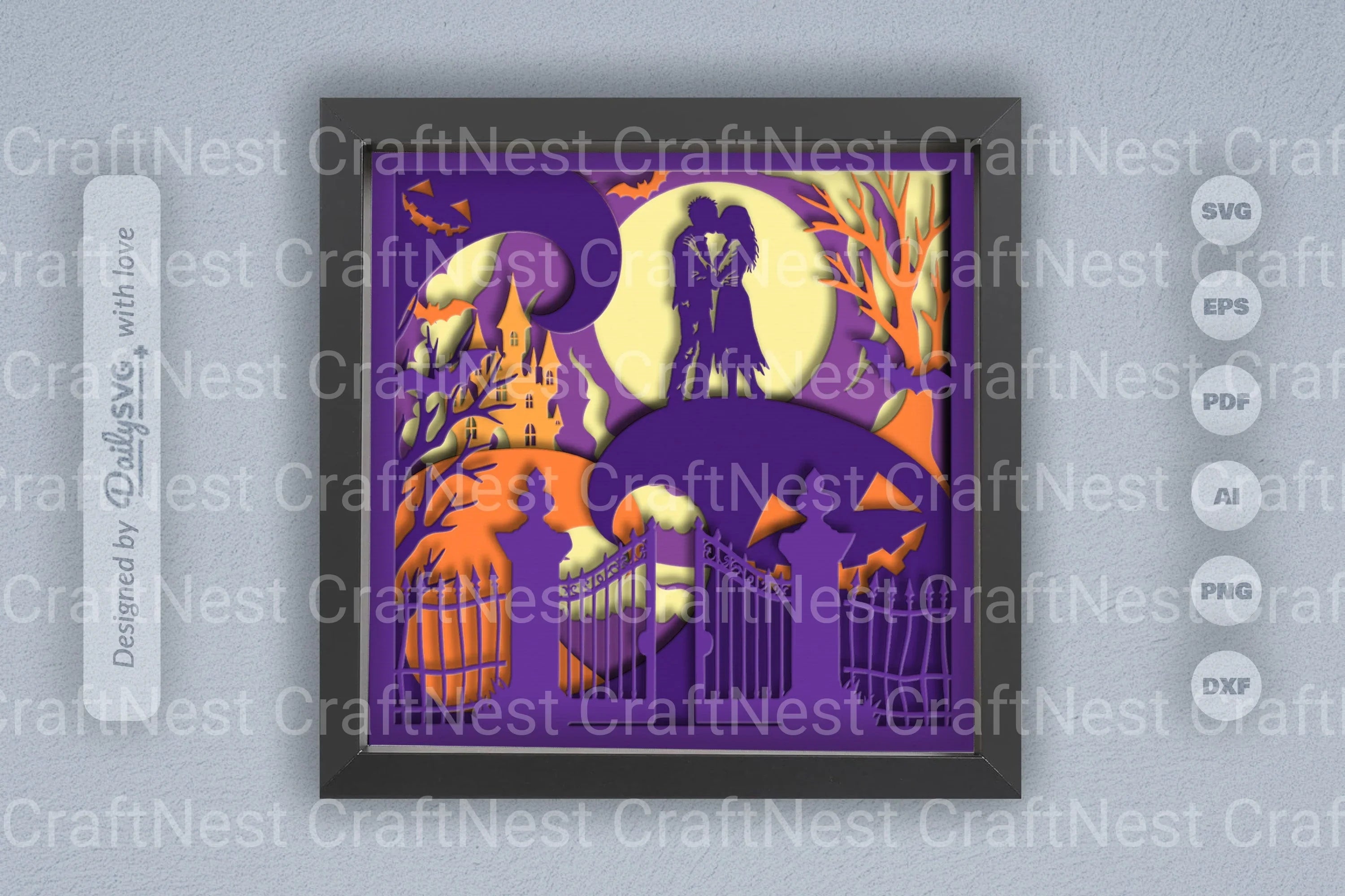 Spooky Halloween Undead Couple SVG Bundle