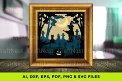 Halloween Witch 3D Shadow Box SVG Bundle - CraftNest - Digital Crafting and Art
