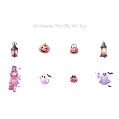 Pink Halloween Clipart - CraftNest - Digital Crafting and Art