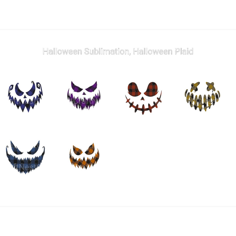 Halloween Plaid Clipart - CraftNest - Digital Crafting and Art