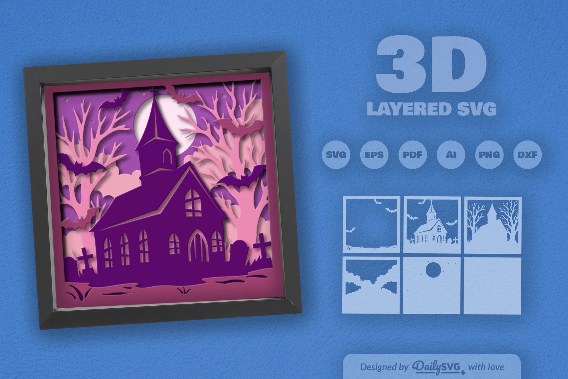 Haunted Halloween Abandoned Church SVG Bundle - CraftNest - Digital Crafting and Art