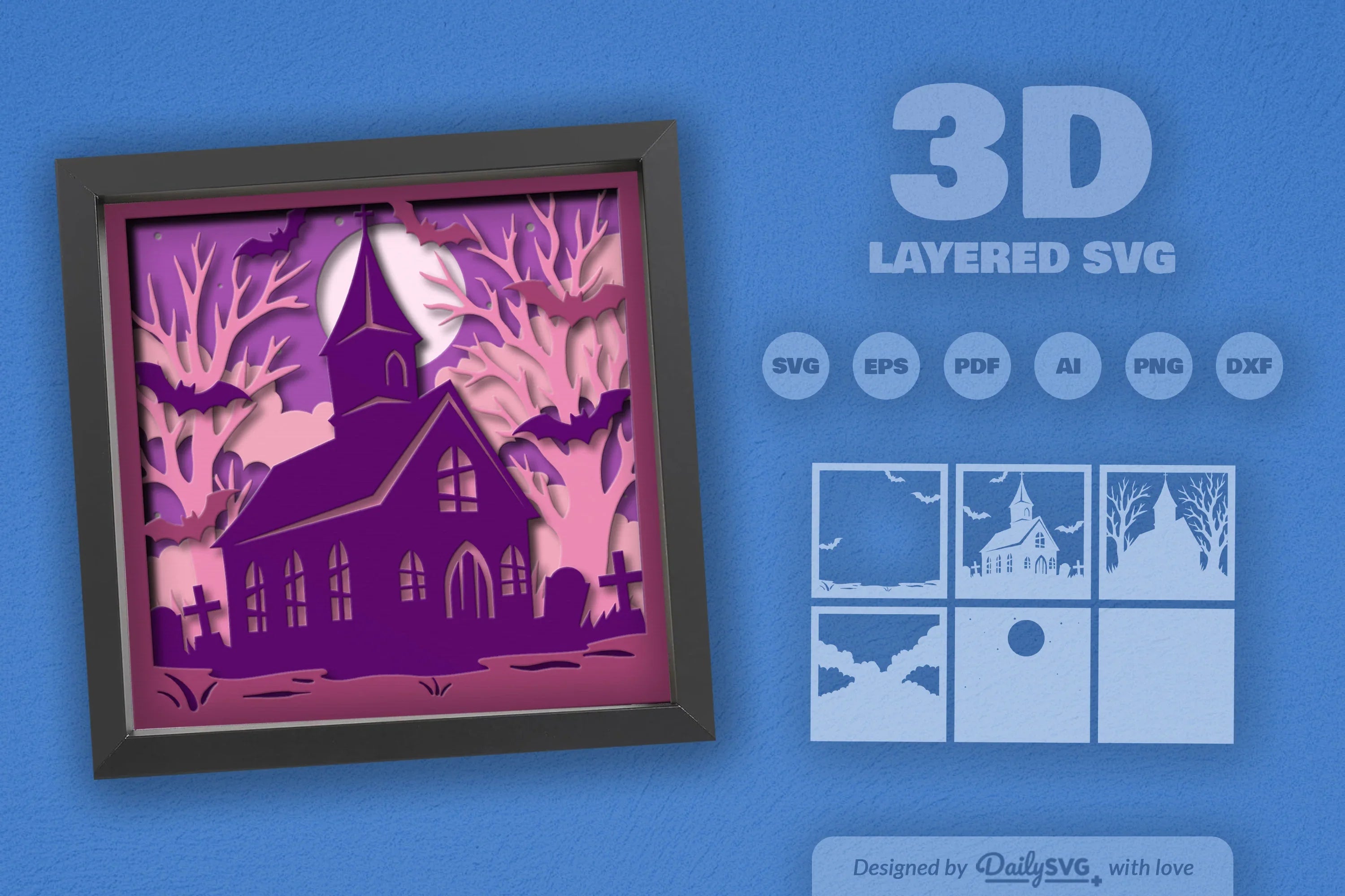Haunted Halloween Abandoned Church SVG Bundle - CraftNest - Digital Crafting and Art