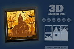Haunted Halloween Abandoned Church SVG Bundle - CraftNest - Digital Crafting and Art