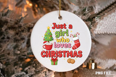Just a Girl Who Loves Christmas Clipart Bundle - CraftNest - Digital Crafting and Art