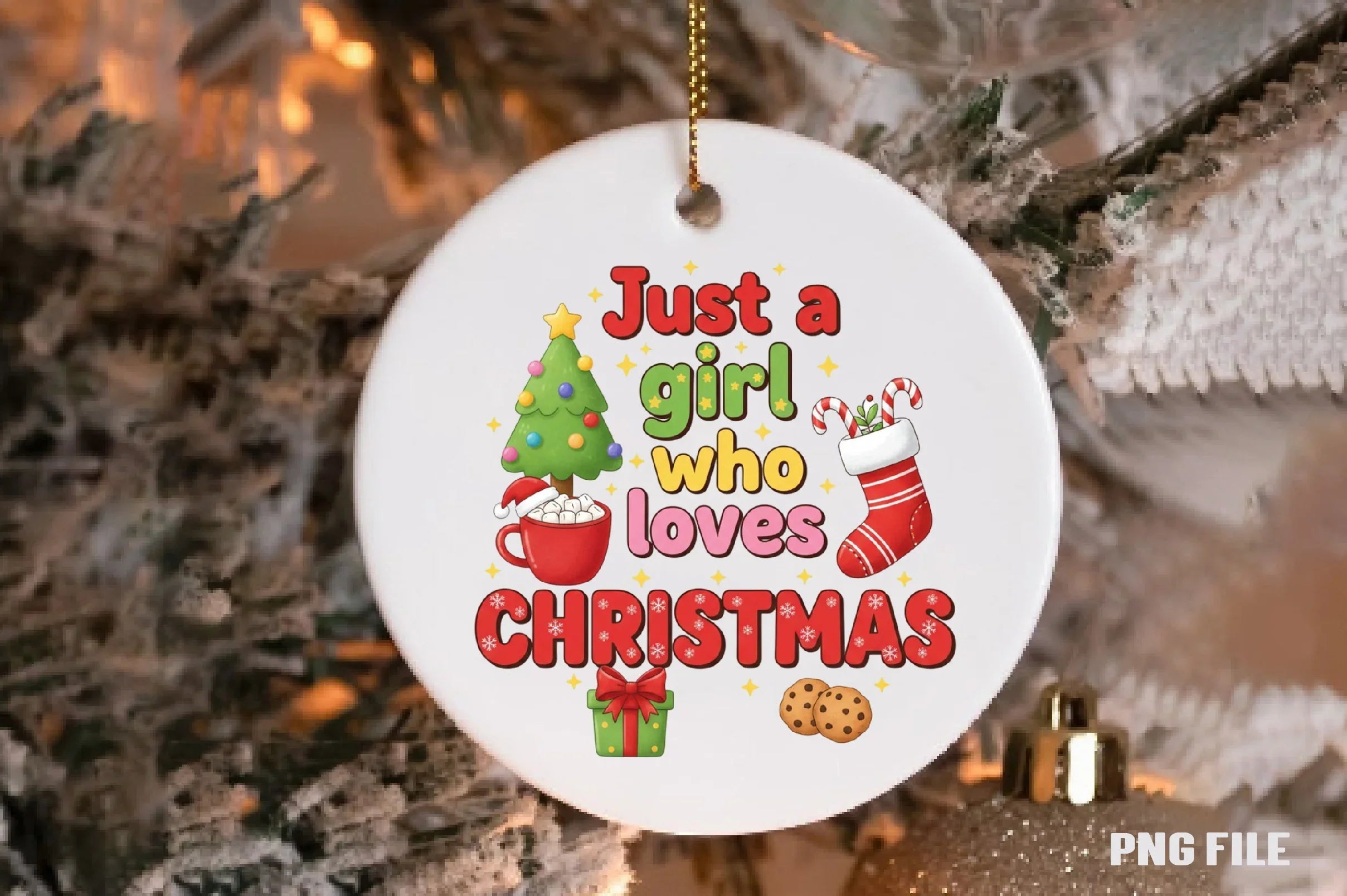 Just a Girl Who Loves Christmas Clipart Bundle - CraftNest - Digital Crafting and Art