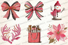Hand Drawn Christmas Doodles Clipart Bundle - CraftNest - Digital Crafting and Art
