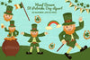 Hand Drawn St Patrick's Day Clipart Bundle