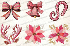 Whimsical Hand-Drawn Christmas Clipart Bundle - CraftNest - Digital Crafting and Art