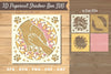 3D Hand Paw Papercut Shadow Box Clipart Bundle
