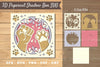 Hand Paw 3D Papercut Shadow Box Clipart Bundle