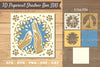 Hand Paw 3D Papercut Shadow Box Clipart Bundle