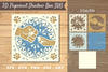 3D Hand Paw Papercut Shadow Box Clipart Bundle