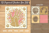 3D Hand Paw Papercut Shadow Box Clipart Bundle