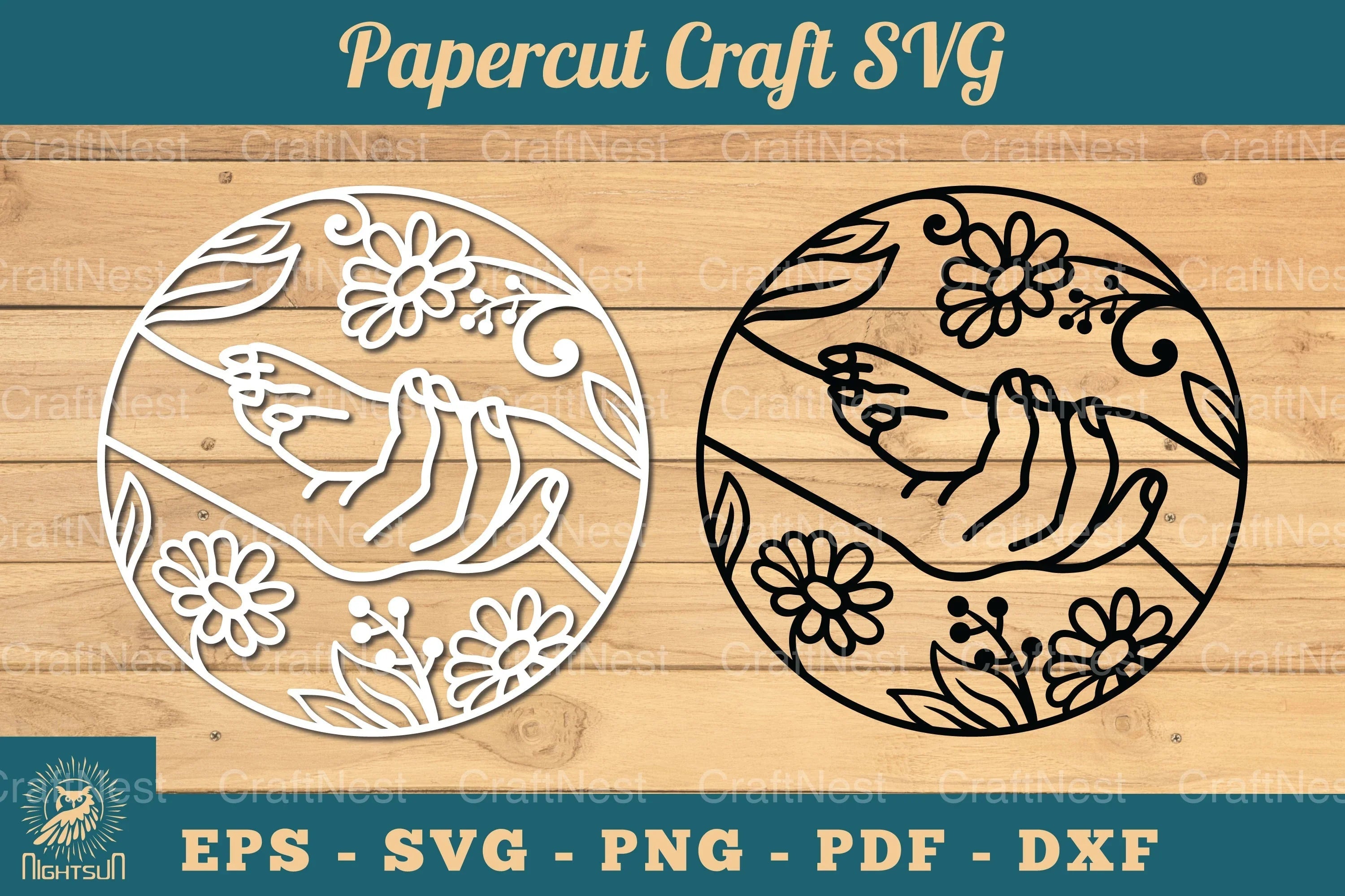 Hand Paw Papercut Clipart Bundle - CraftNest - Digital Crafting and Art