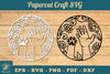 Hand Paw Papercut Clipart Bundle