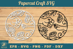 Hand Paw Papercut SVG Bundle - CraftNest - Digital Crafting and Art