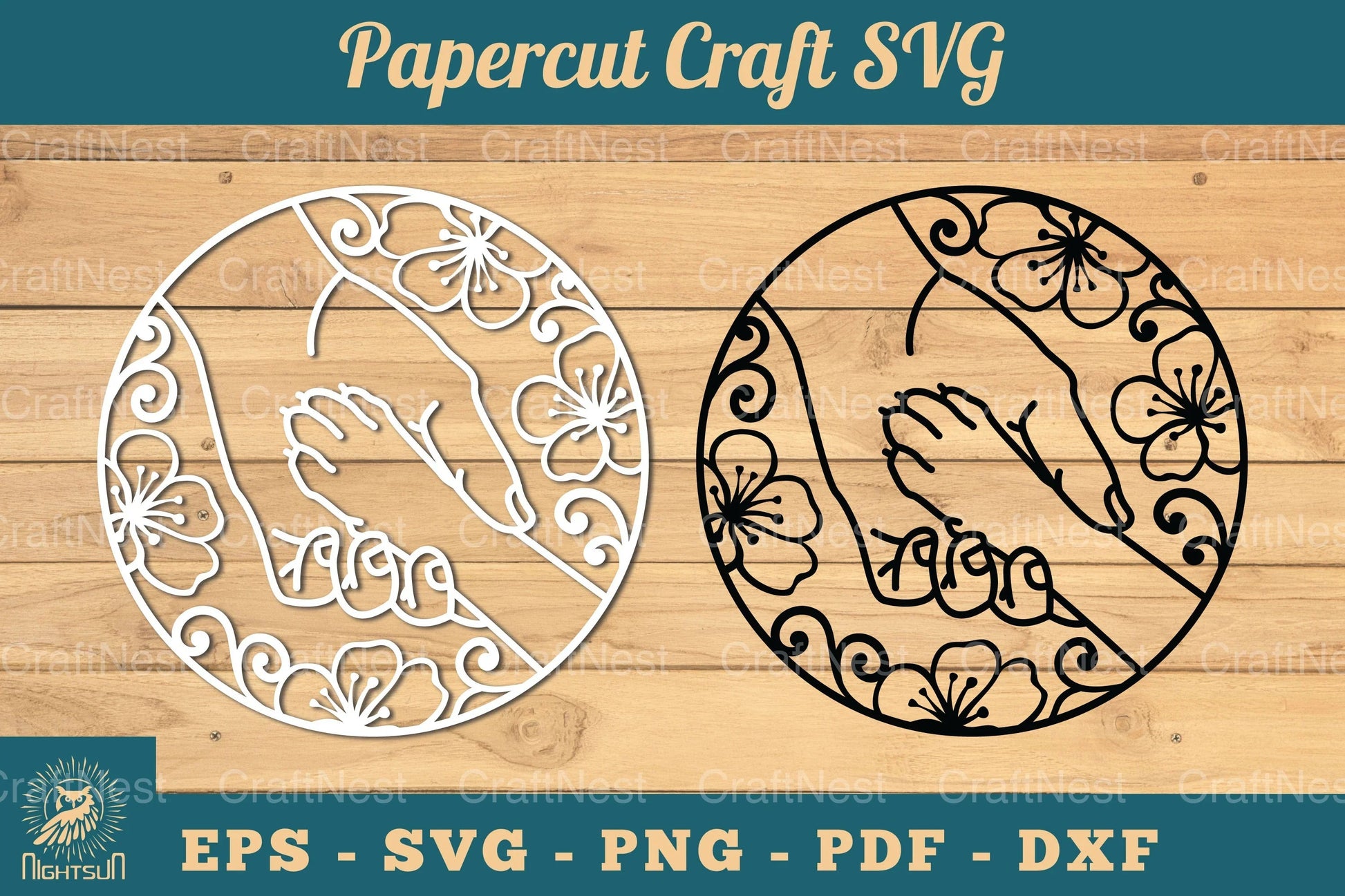Hand Paw Papercut Clipart Bundle - CraftNest - Digital Crafting and Art