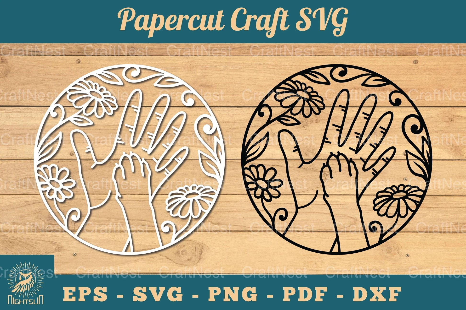 Hand Paw Papercut Clipart Bundle - CraftNest - Digital Crafting and Art