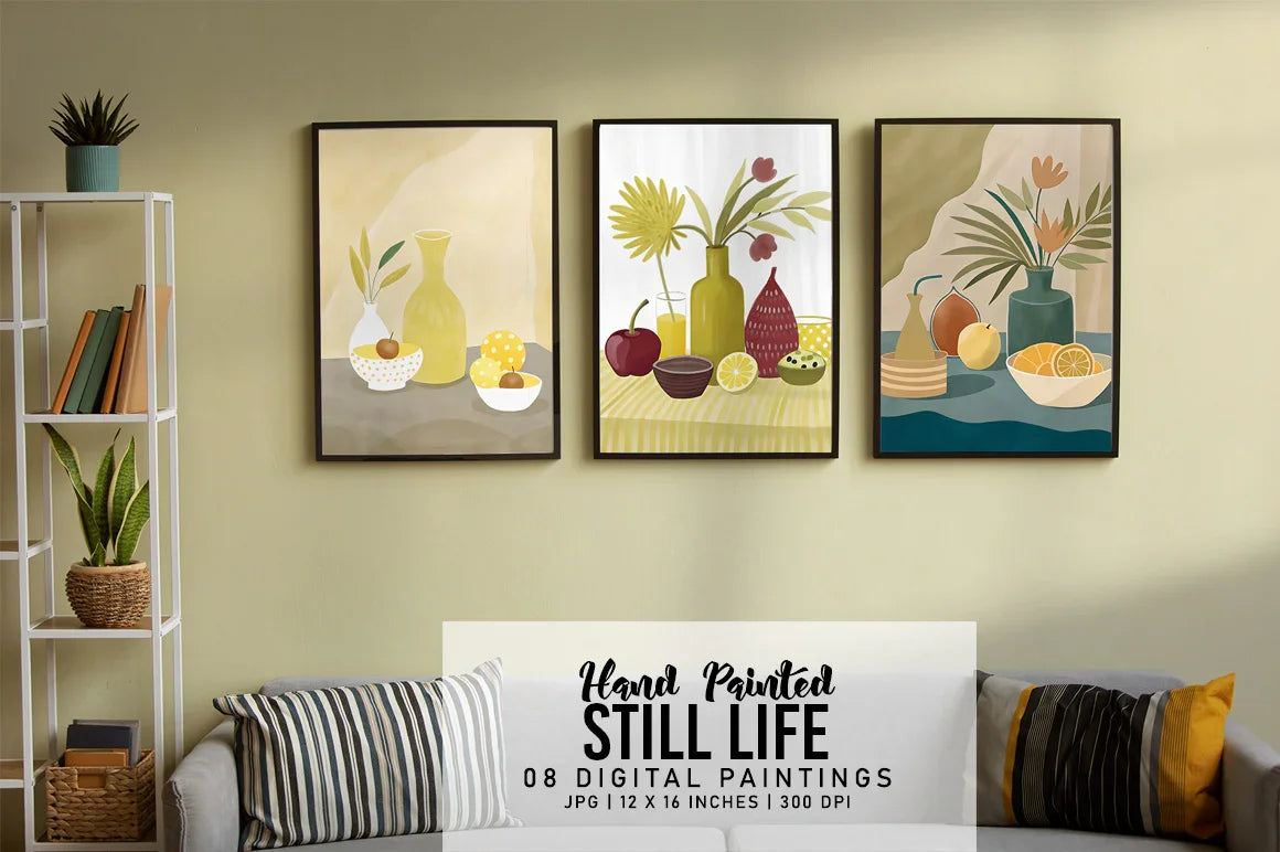 Hand Painted Still Life - Wall Art - CraftNest - Digital Crafting and Art