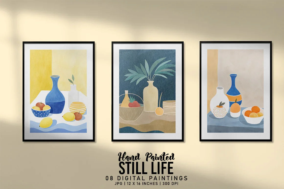 Hand Painted Still Life - Wall Art - CraftNest - Digital Crafting and Art
