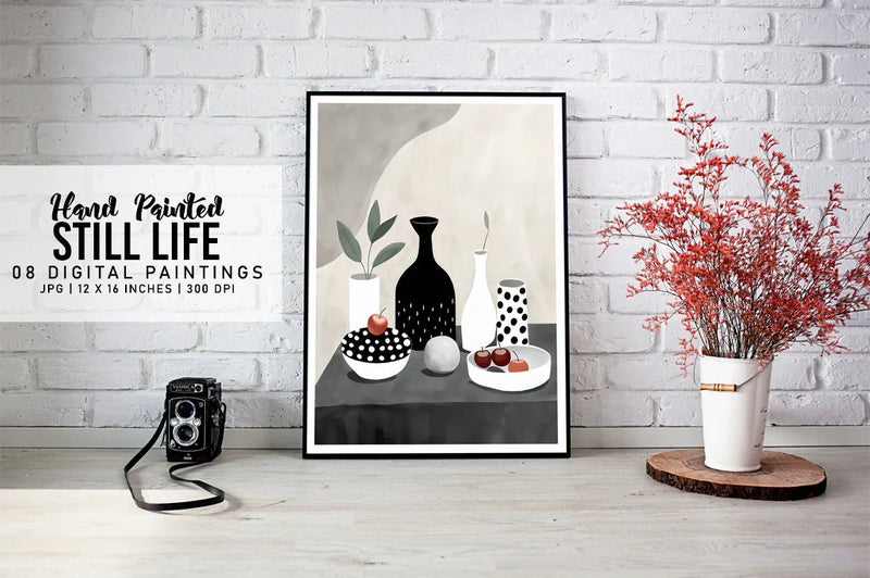 Hand Painted Still Life - Wall Art - CraftNest - Digital Crafting and Art