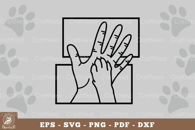 Hand and Paw Home Decor SVG Bundle - CraftNest - Digital Crafting and Art