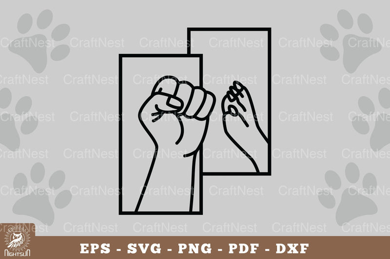 Hand and Paw Home Decor SVG Bundle - CraftNest - Digital Crafting and Art