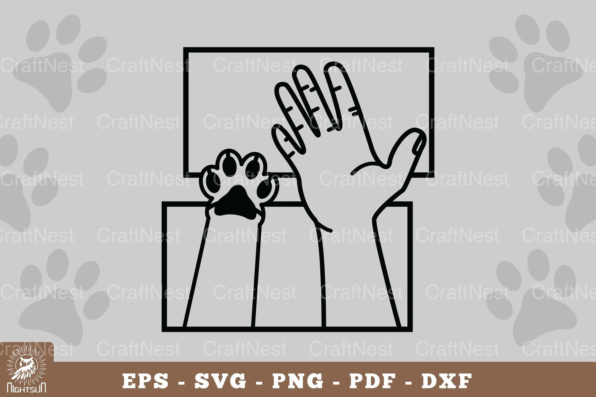 Hand and Paw Home Decor SVG Bundle - CraftNest - Digital Crafting and Art