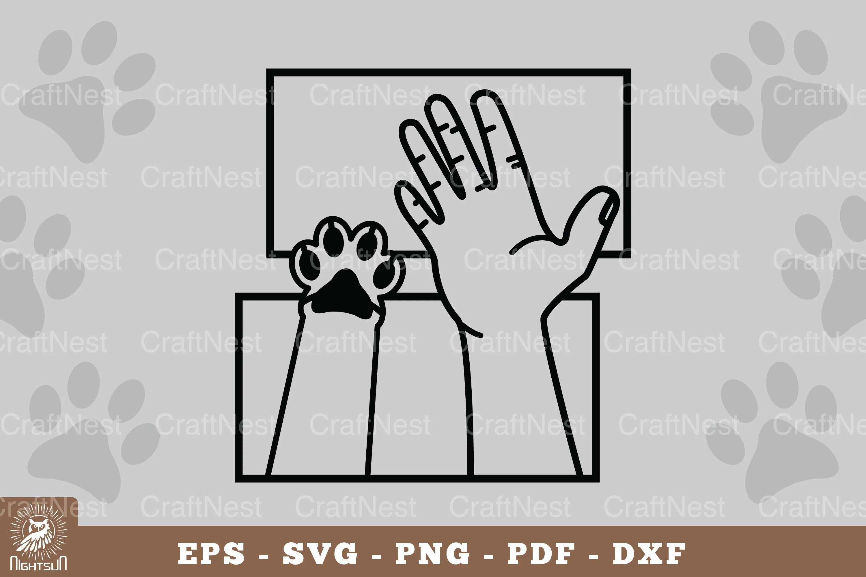 Hand and Paw Home Decor SVG Bundle - CraftNest - Digital Crafting and Art