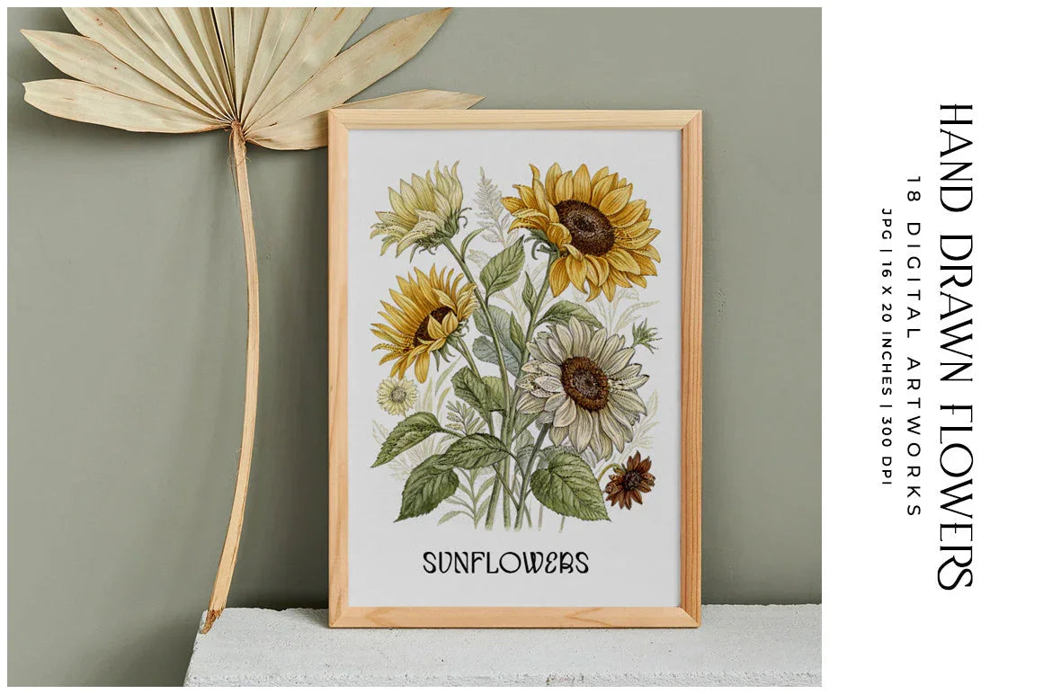 Hand-drawn Flowers - Floral