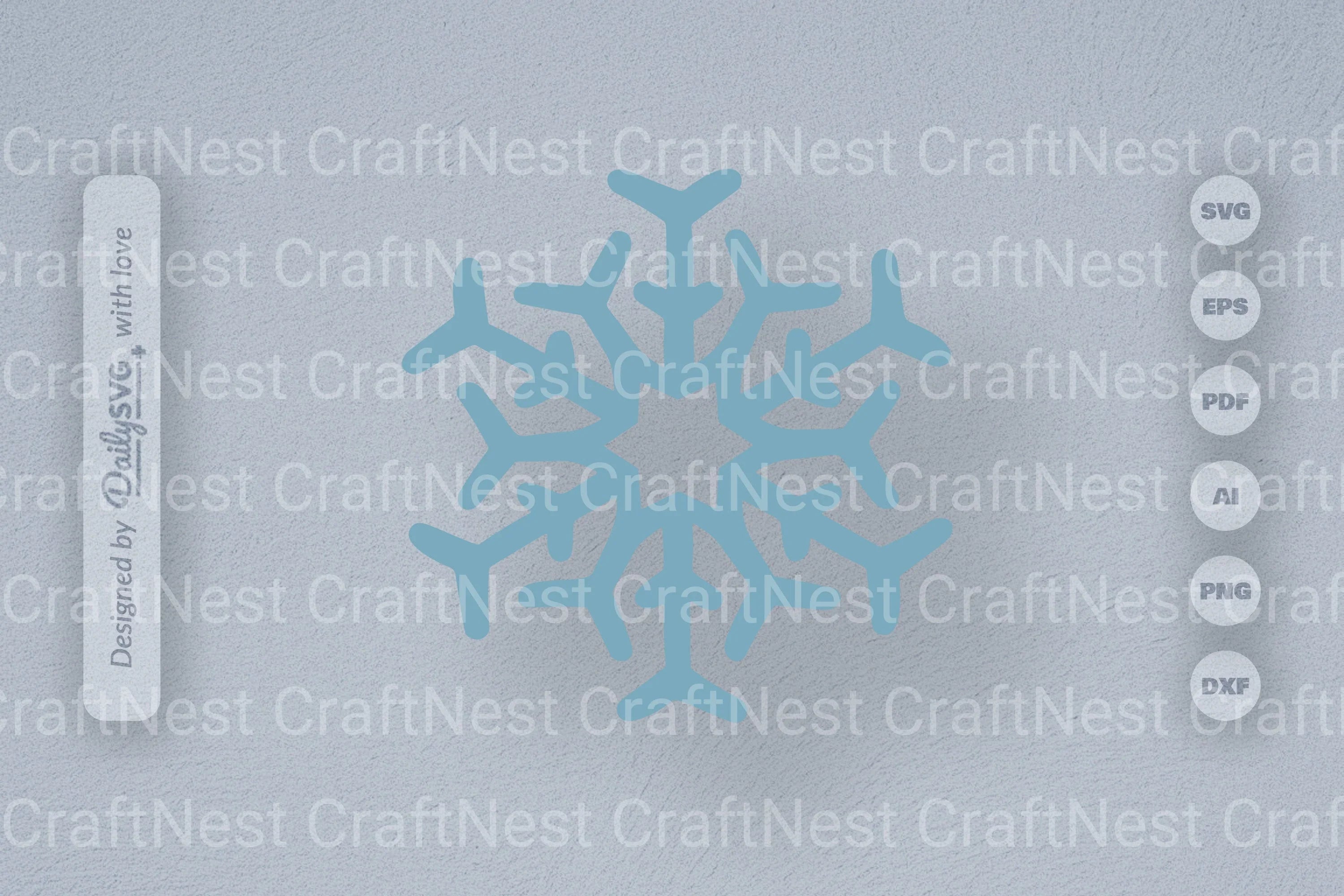 Hand-Drawn Snowflake SVG Bundle for Winter Crafts