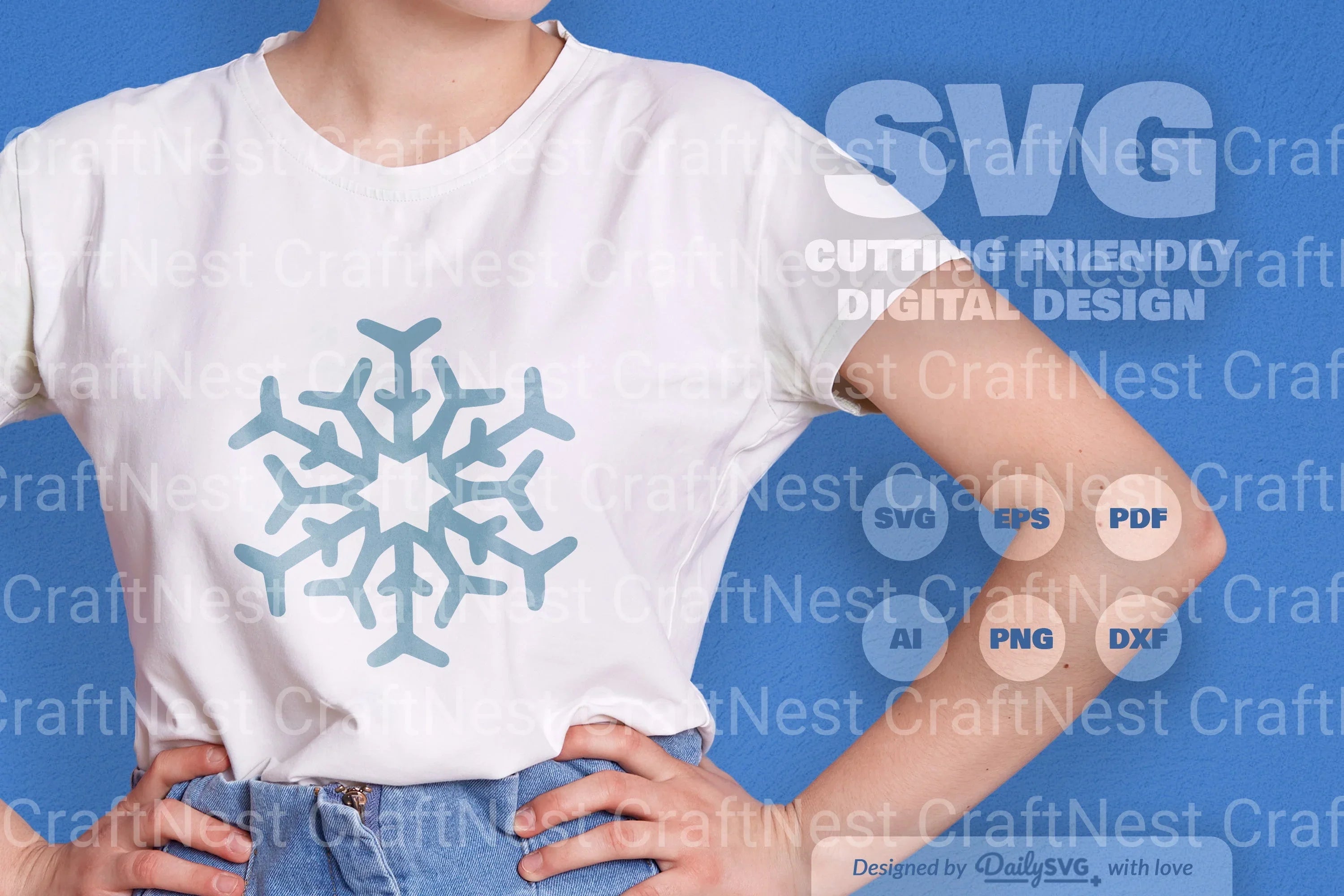 Hand-Drawn Snowflake Clipart Daily SVG Bundles