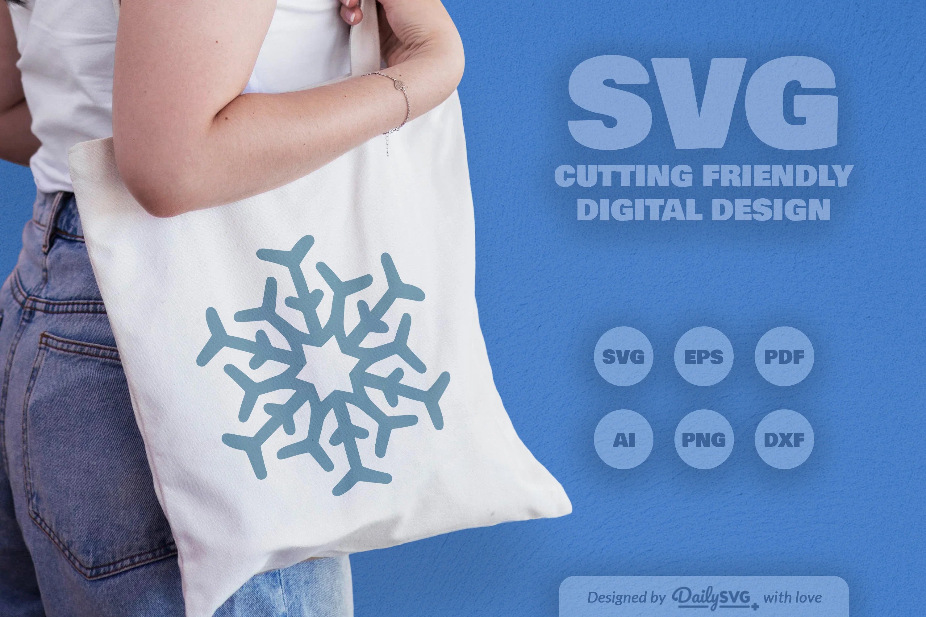 Hand-Drawn Snowflake SVG Bundle for Winter Crafts - CraftNest - Digital Crafting and Art