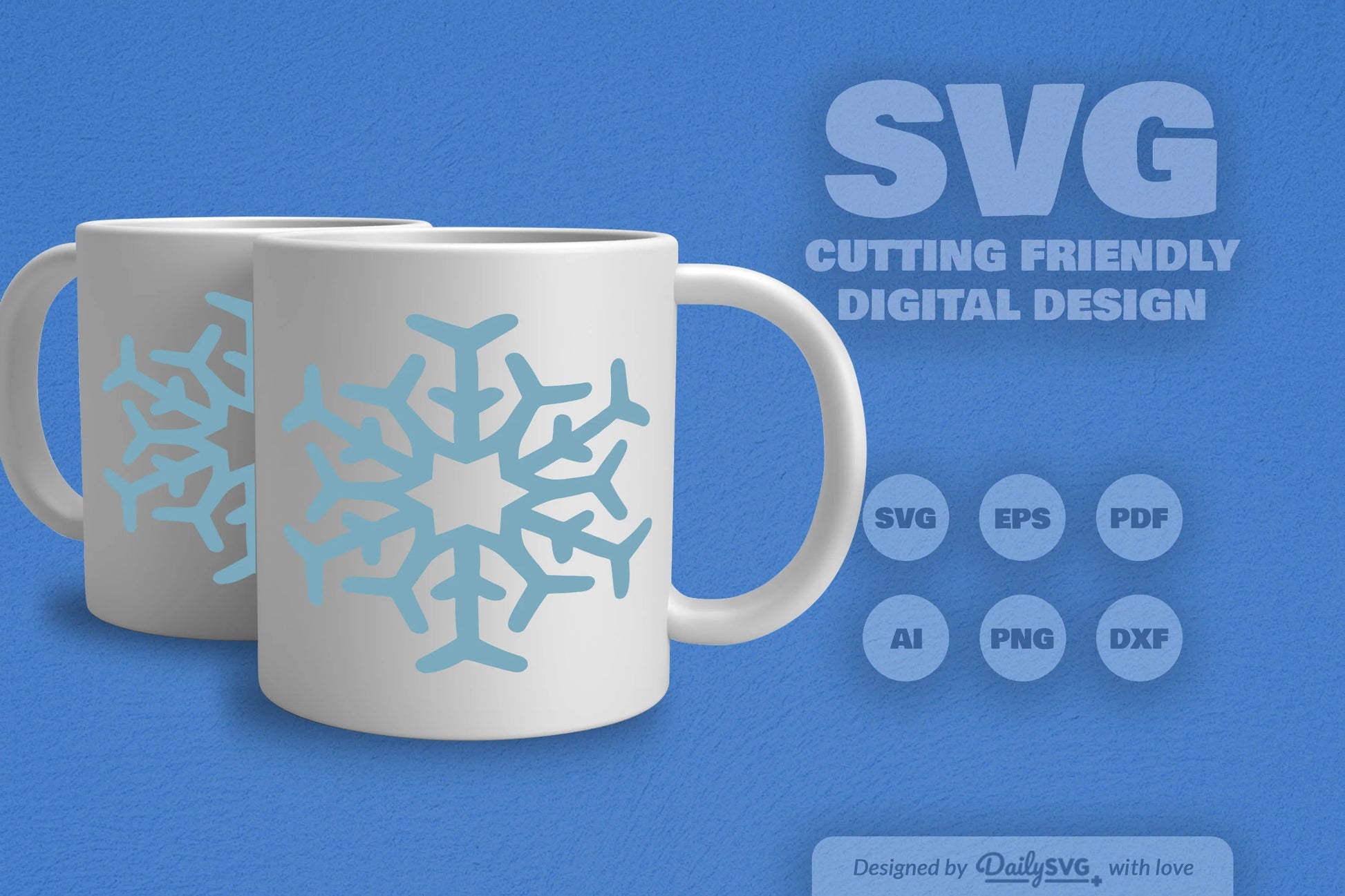 Hand-Drawn Snowflake SVG Bundle for Winter Crafts - CraftNest - Digital Crafting and Art