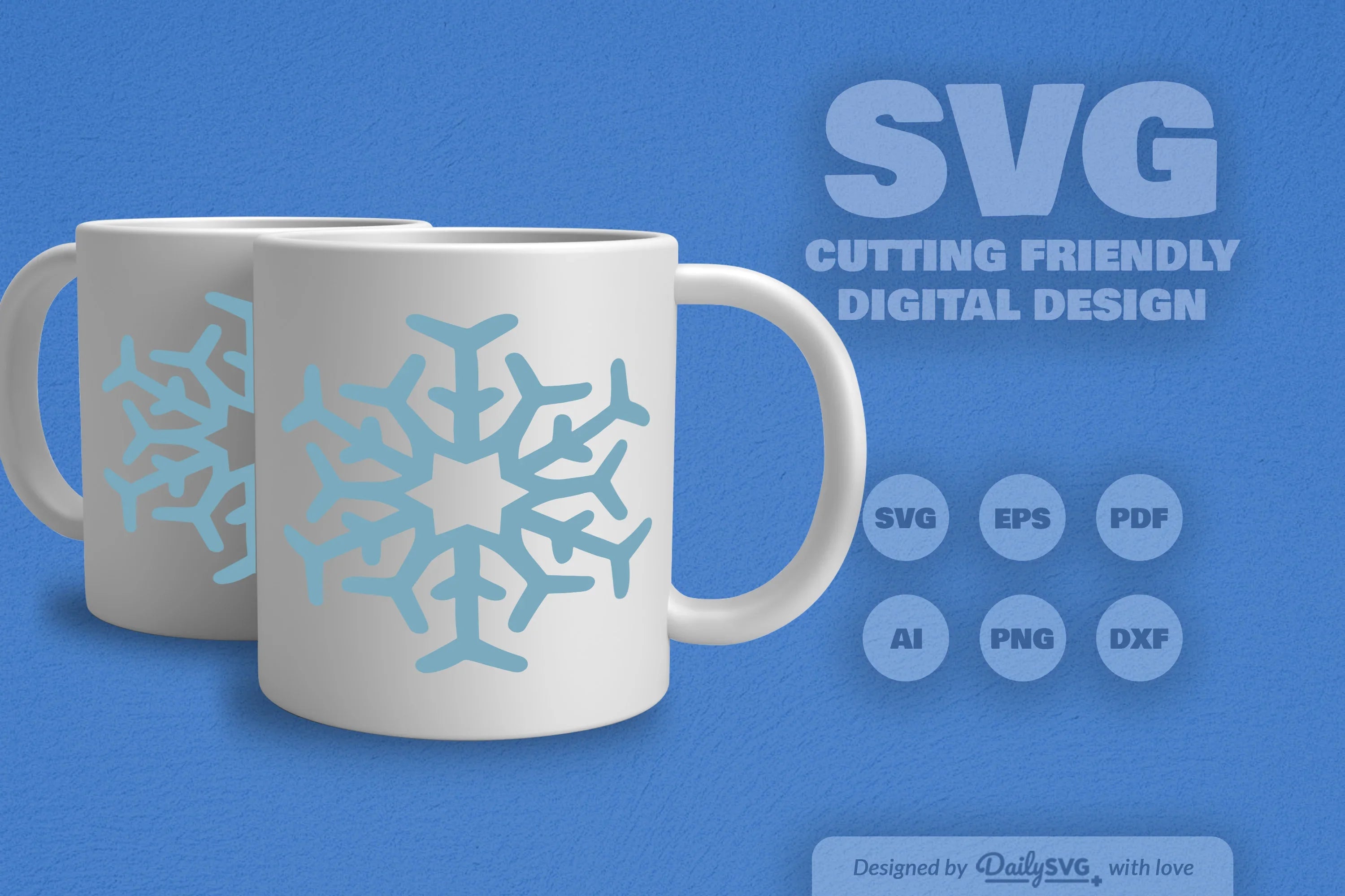 Hand-Drawn Snowflake SVG Bundle for Winter Crafts - CraftNest - Digital Crafting and Art