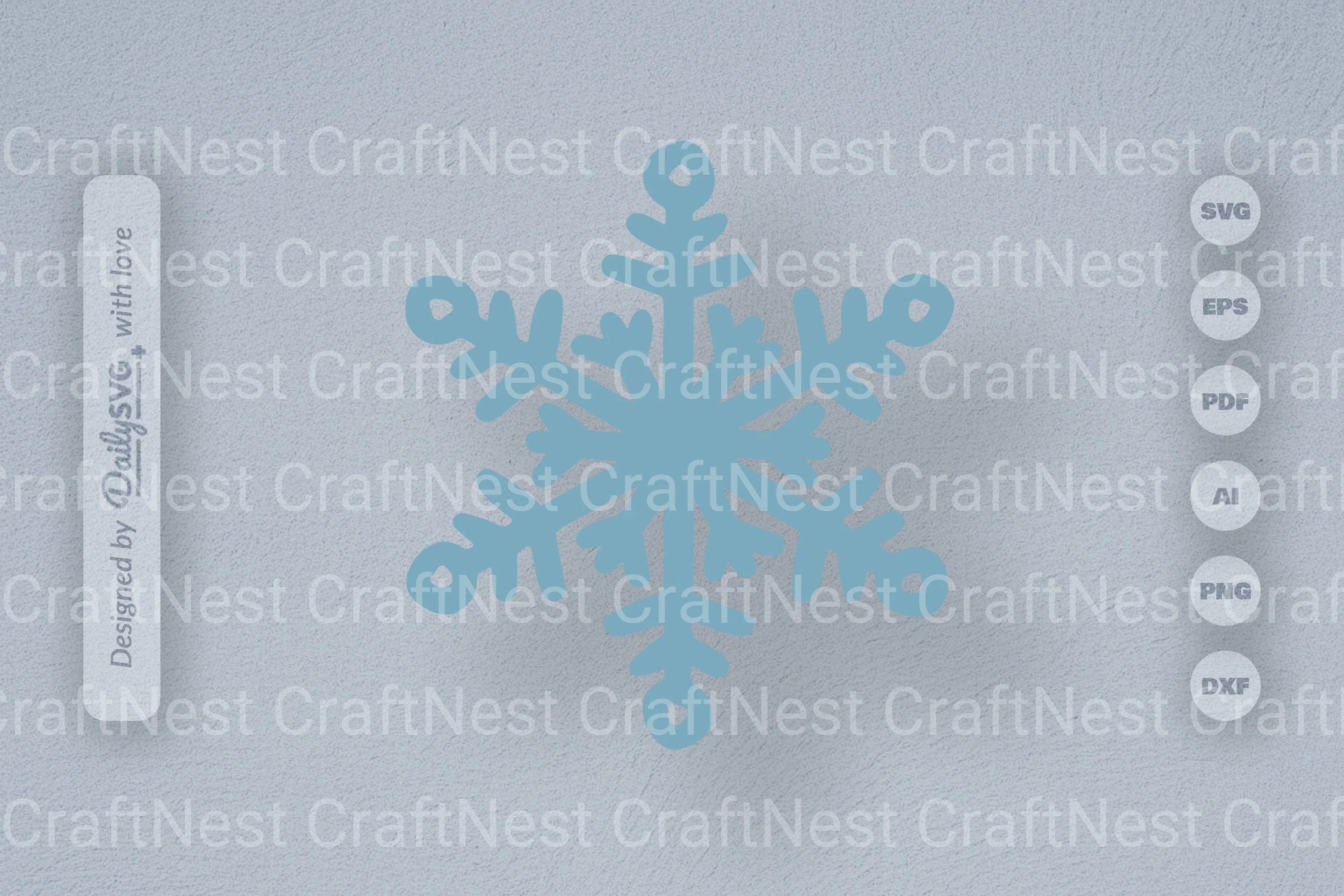 Hand-Drawn Snowflake SVG Bundle for Winter Designs