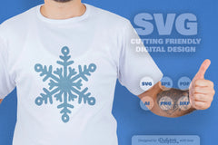 Hand-Drawn Snowflake SVG Bundle for Winter Designs - CraftNest - Digital Crafting and Art