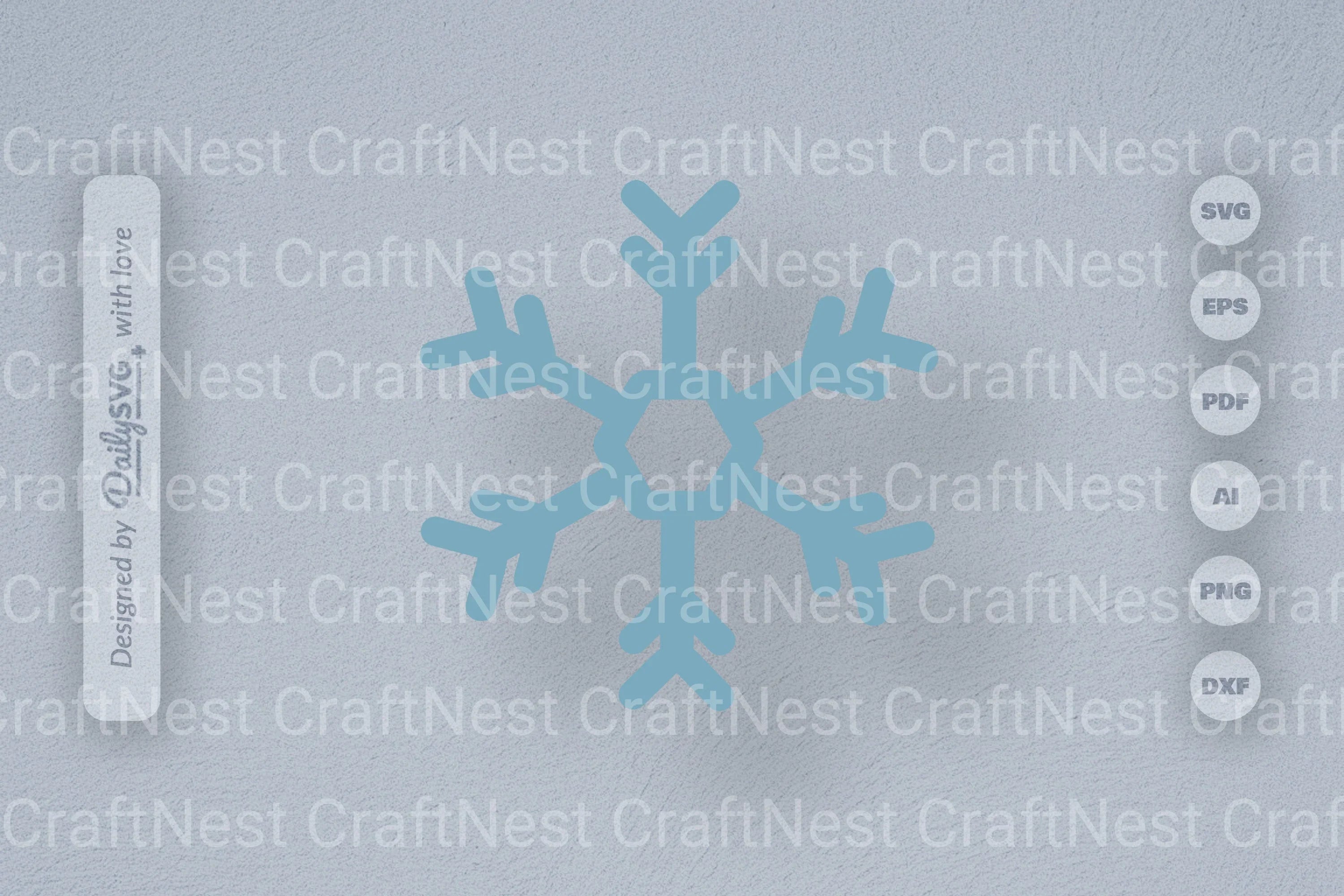 Hand-Drawn Snowflake SVG Bundle for Crafts & Design