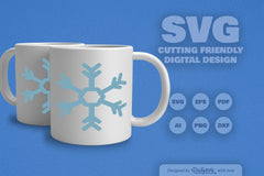 Hand-Drawn Snowflake SVG Bundle for Crafts & Design 5 - CraftNest - Digital Crafting and Art