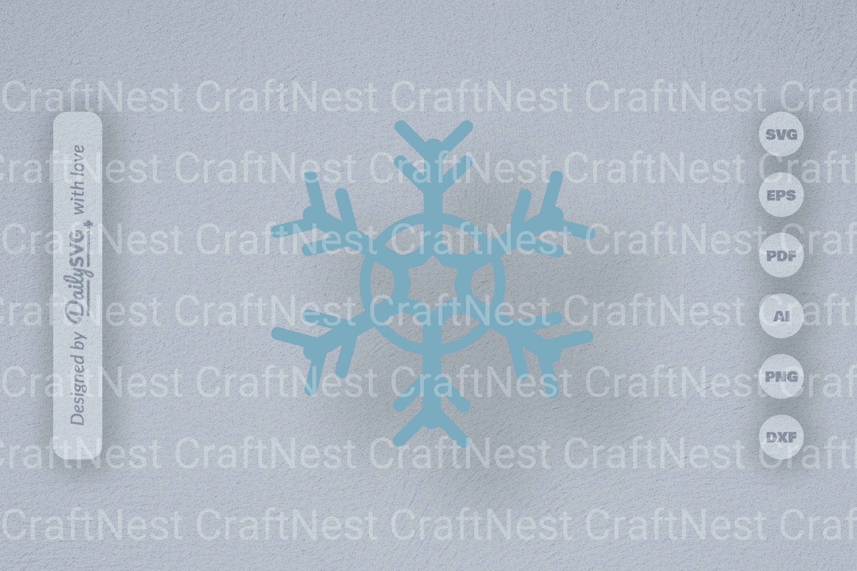 Hand-Drawn Snowflake SVG Bundle for Crafts & Design