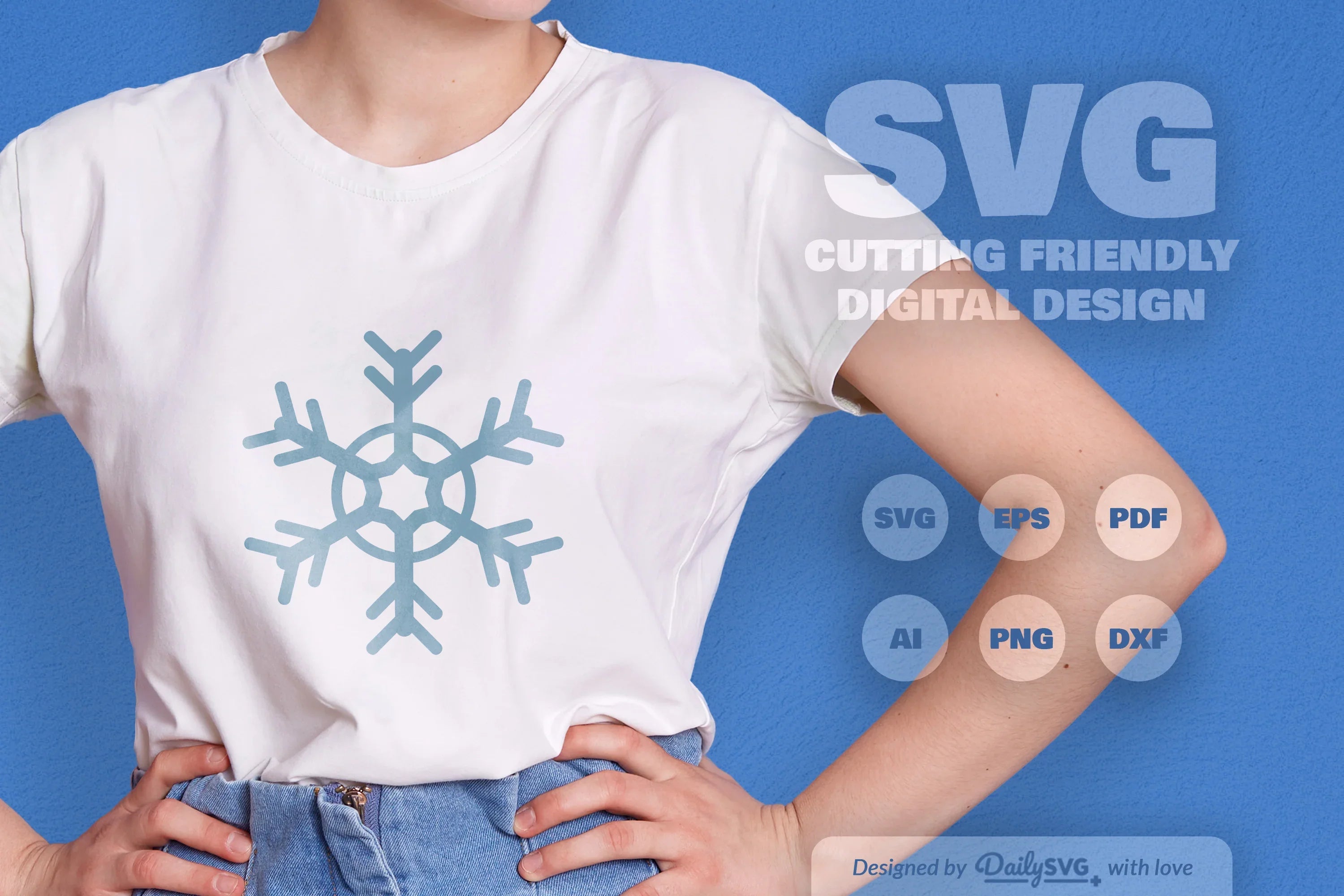 Hand-Drawn Snowflake SVG Bundle for Crafts & Design 6 - CraftNest - Digital Crafting and Art
